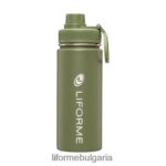 4L8HJJ101 Liforme бутилка за вода 520мл маслина колекция
