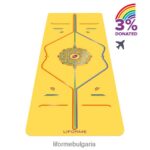 4L8HJJ51 Liforme подложка за пътуване Rainbow Hope жълто/дъга постелки за йога