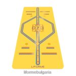4L8HJJ76 Liforme детска постелка за игрива йога жълто постелки за йога