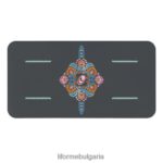 4L8HJJ84 Liforme внимателна градинска йога подложка сиво/флорално колекция